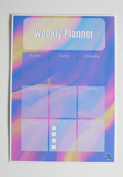 Weekly Planner Réutilisable