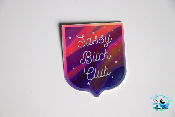 Sassy Bitch Club Holographic Sticker