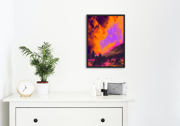 Burning Mountain Print